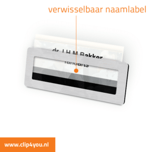 aluminium naambadge Berlin naamlabel