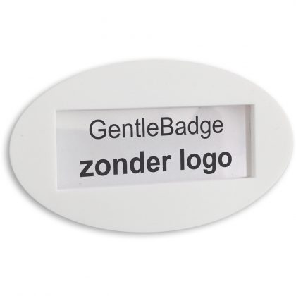 zachte rubber naambadge zonder logo