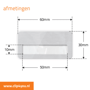 aluminium naambadge Paris afmetingen