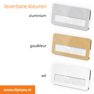 aluminium naambadge Paris kleuren