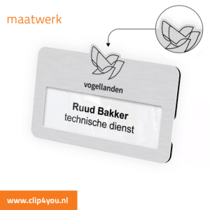 aluminium naambadge NewYork maatwerk