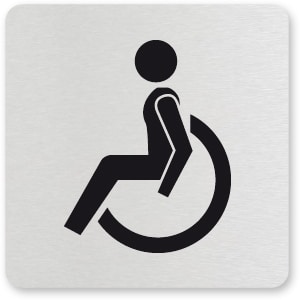 waarschuwingsbordje INVALIDE TOILET