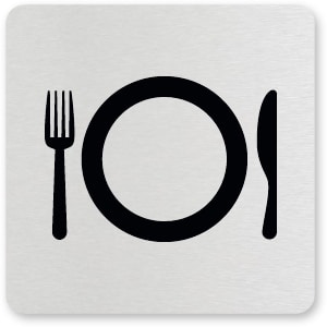 waarschuwingsbordje RESTAURANT