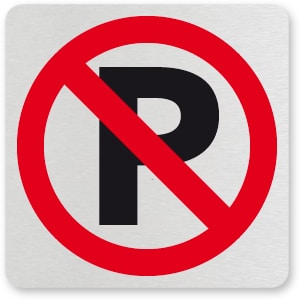 waarschuwingsbordje VERBODEN TE PARKEREN