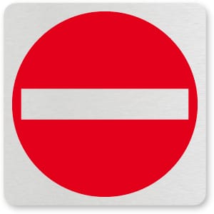 waarschuwingsbordje VERBODEN TOEGANG
