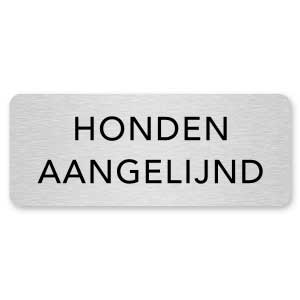 deurbordje honden aangelijnd