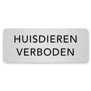 deurbordje huisdieren verboden