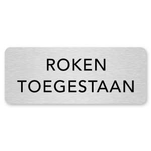 deurbordje roken toegestaan