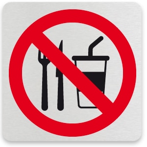 verboden te eten/drinken