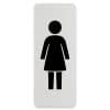 symboolbord toilet dames