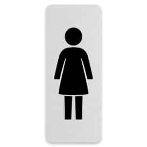 symboolbord toilet dames